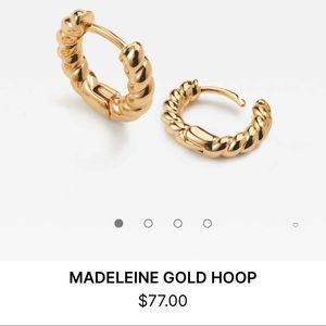 aleyolé Madeleine gold hoop
